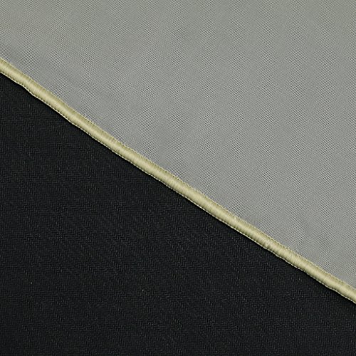 ESLIR Curtains with Tabs Window Curtain Transparent Tab-Top Voile Sand W x H 140 x 225 cm Pack of 1, W 55.1" x L 57.1" (1 Panels) - Image 3