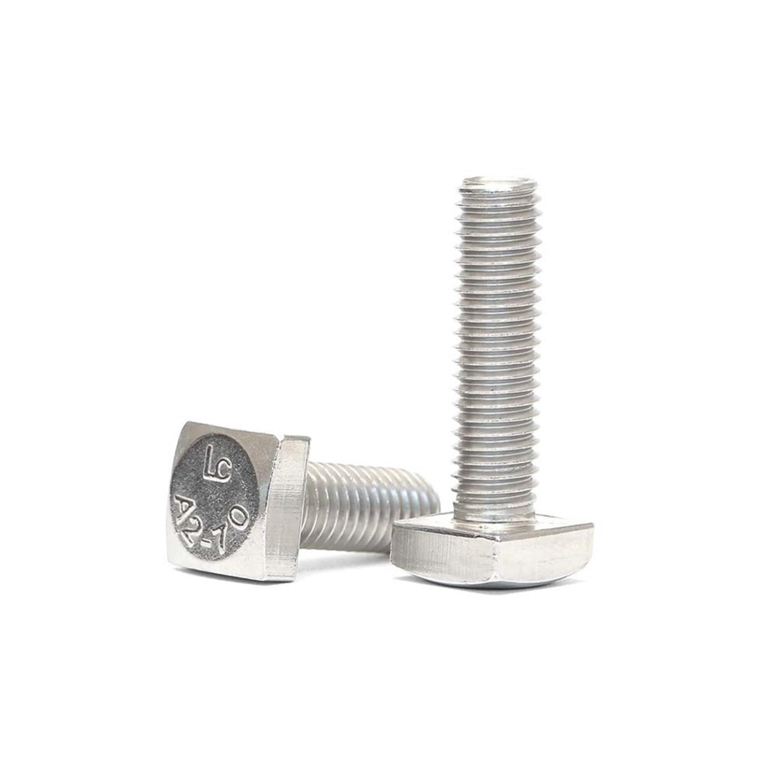 Square U-Bolts 3 Sets 62mm Inner Width 60mm Length M8 304 Stainless Steel with Nuts and Plates