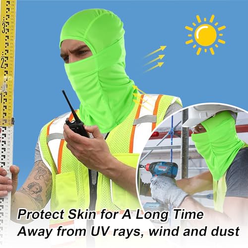 Image of WTACTFUL Summer Balaclava Face Mask Men, UPF50+ Breathable Sun Protection