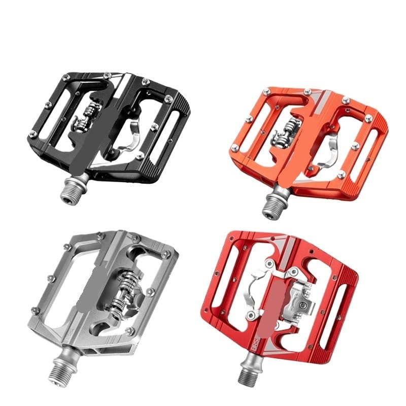 Pédales de vélo M215 robustes en aluminium double fonction