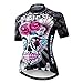 PSPORT Damen Radtrikot Kurzarm Mountainbike Jersey Atmungsaktives Fahrrad Shirt Sommer