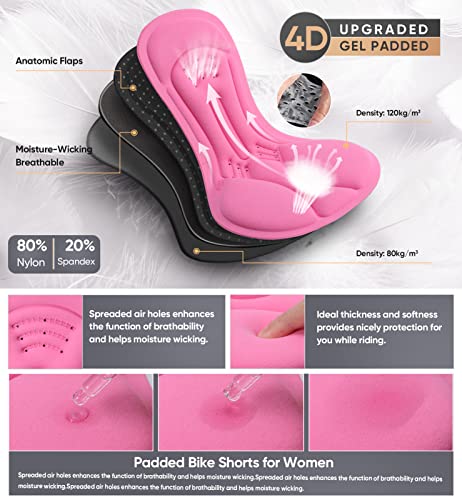 Image of Cycorld Women's-Mountain-Bike-Shorts, Cycling Padded Biking Shorts with Pocket