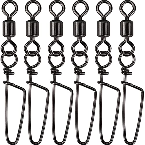 Fishing Swivels with Snap, Bass Fishing Gear, High Strength Stainless