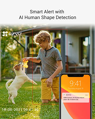 EZVIZ 360 PTZ Camera Outdoor/Outside, WiFi Cameras for Home Security, Surveillance Camera with Smart Detection, Color Night Vision, Audio Pick-up, Waterproof, Alexa/Google, 256GB - Image 5