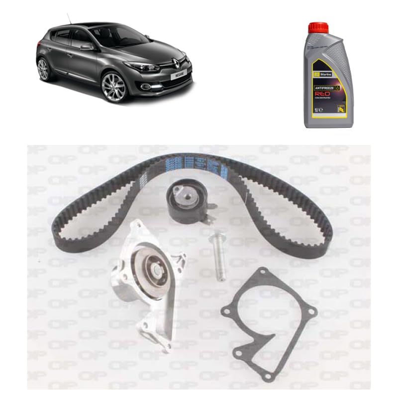 Kit distribuzione + p acqua + antigelo per Renault Megane III 1.5 dCi gasolio 2008+
