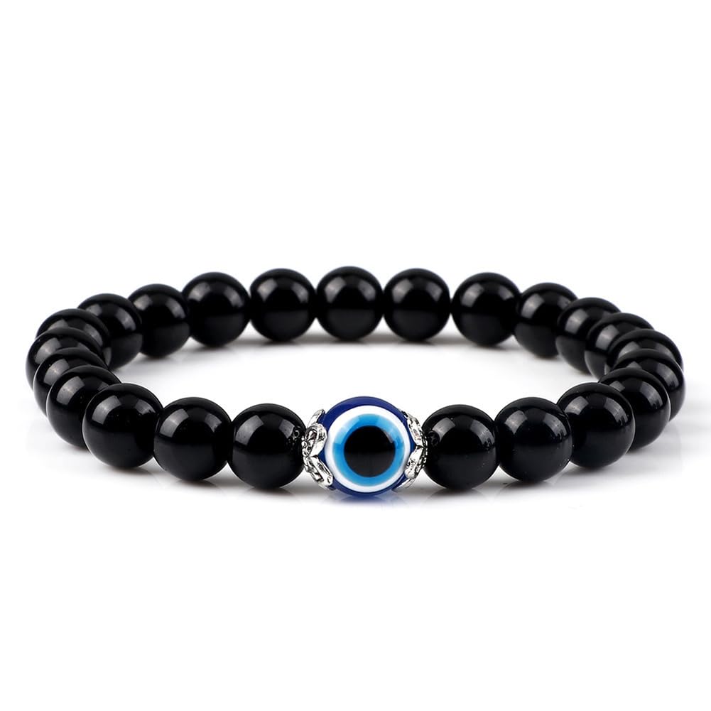 Shining Diva Fashion Evil Eye Stone Unisex Bracelet for Women Girls Men Boys (15812b) (B0CVB1XHXR) Amazon Price History, Amazon Price Tracker