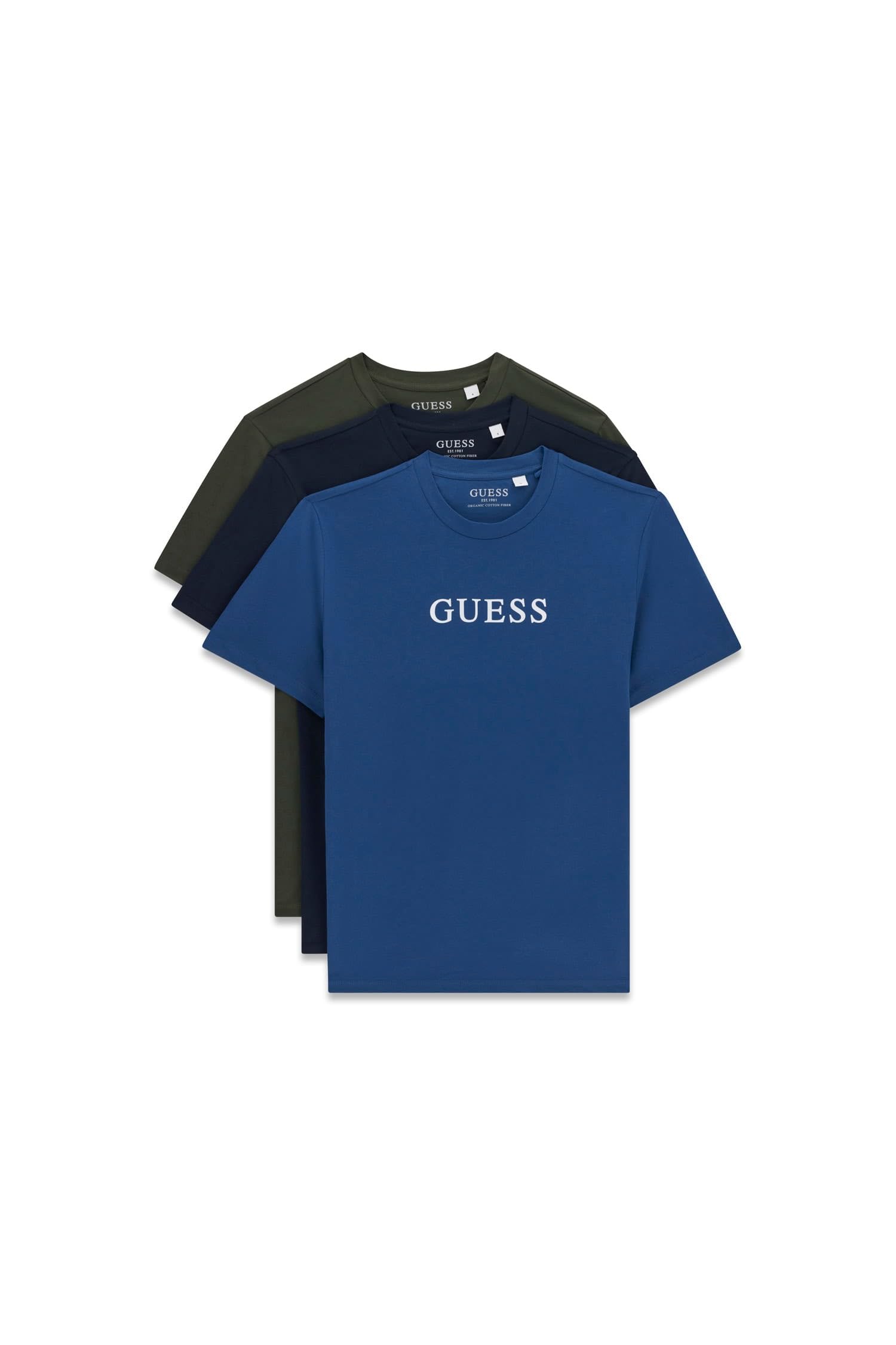 Guess Tee Logo - Herren T-Shirt Rundhals mit Logo