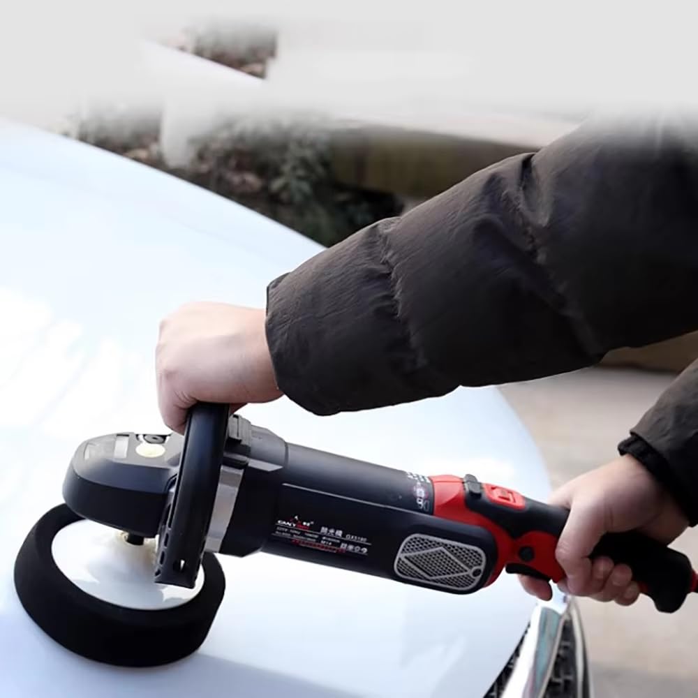 Toplionace Pulidora Eléctrica Portátil de 220V CA con Velocidad Variable para Encerar Coches, Suelos y Mármol