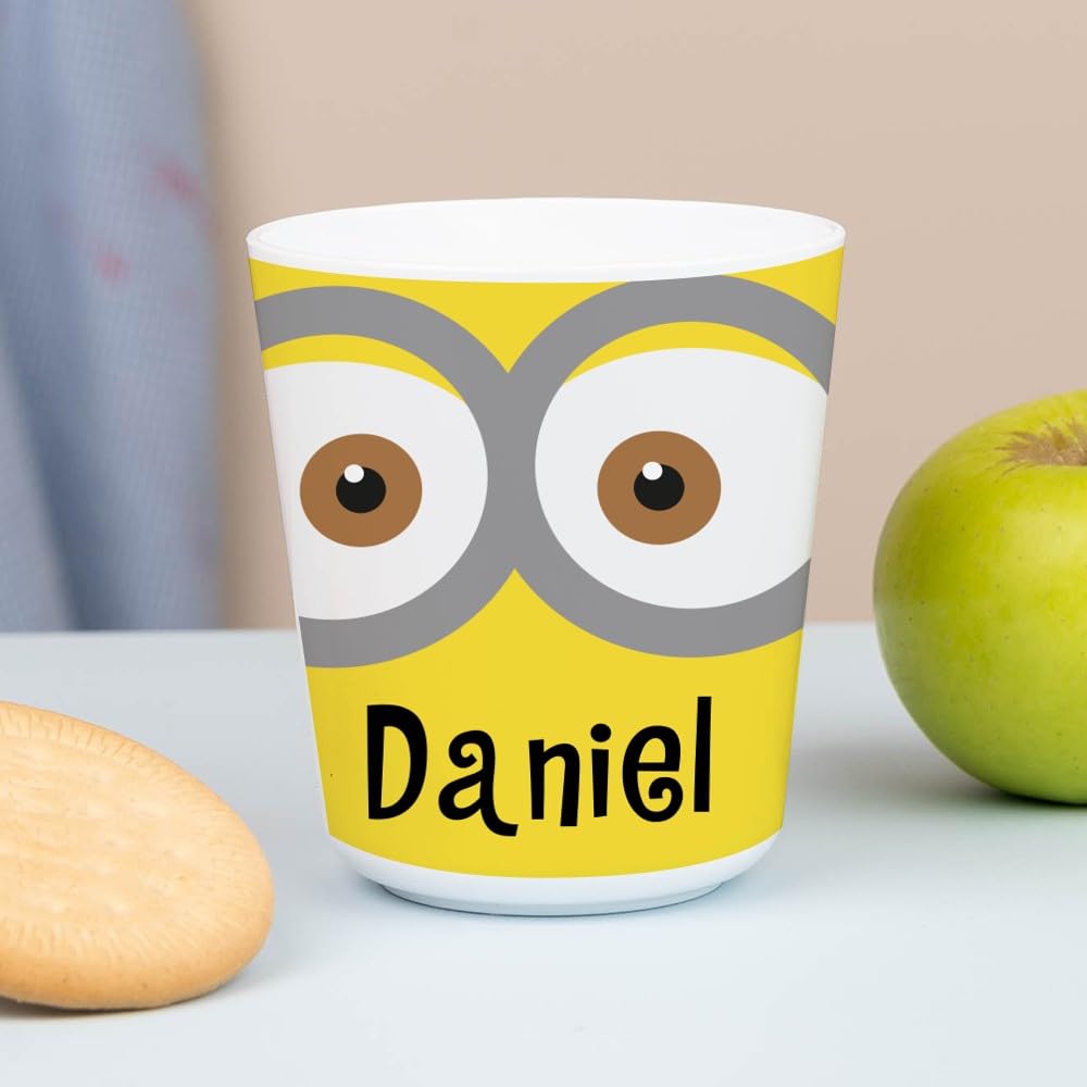 Wanapix | Vaso Plástico Niños | Vaso Personalizado con Nombre |Vasos de Plástico Duro Irrompible |Vuelta al Colegio/Guardería | Sin BPA | Taza Infantil | 235ml | Bob