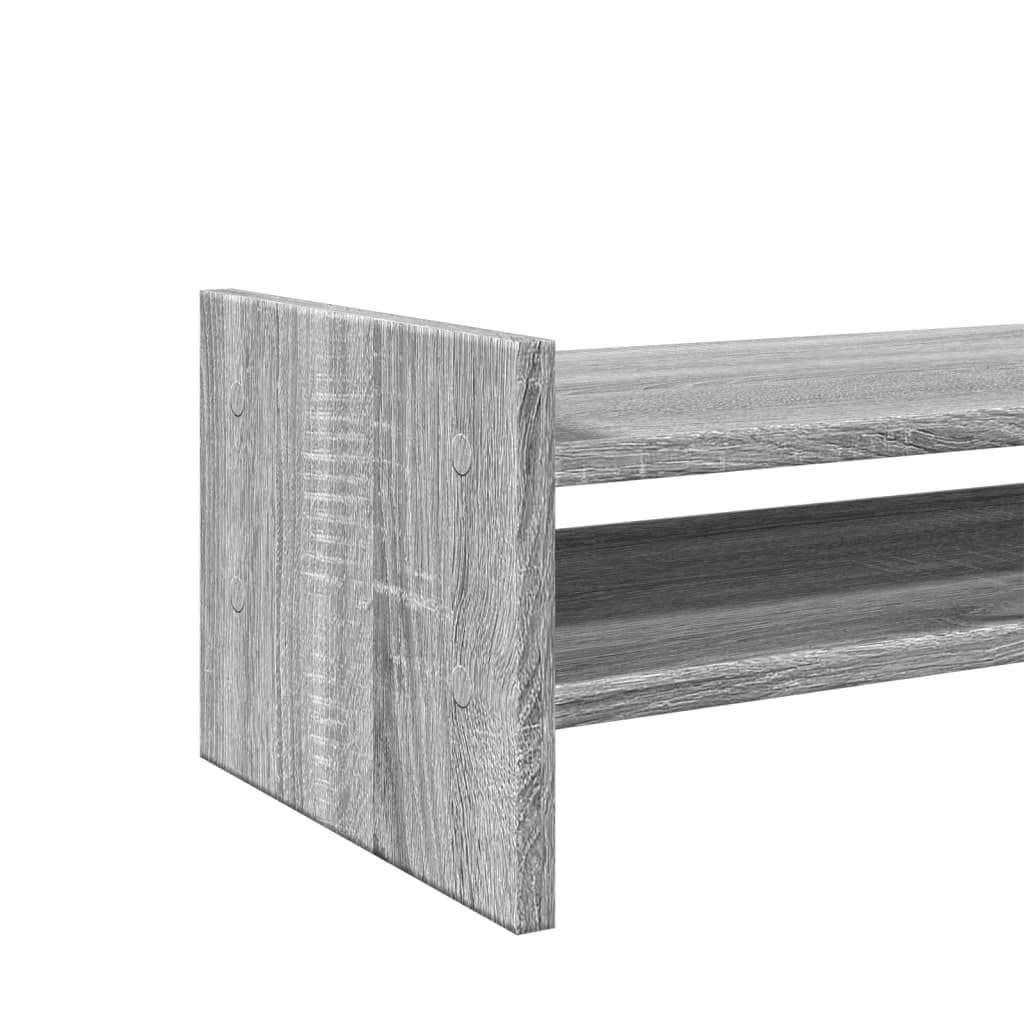 Homgoday Sonoma - Supporto per monitor da scrivania per PC, supporto per computer portatile, 50 x 27 x 20 cm, in legno