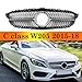 pour Mercedes-Benz W205 C Class C250 C300 C400 2015-2018 Voiture Calandres Avant Radiateur, Front Bumper Radiator Grilles Central Rein Grille, Maille évent Racing Grill Corps Style