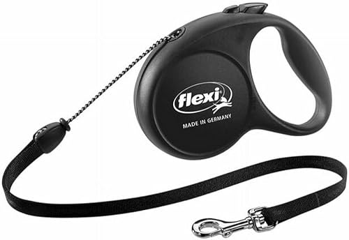 Flexi Fun - Correa retráctil para perros - M, negro