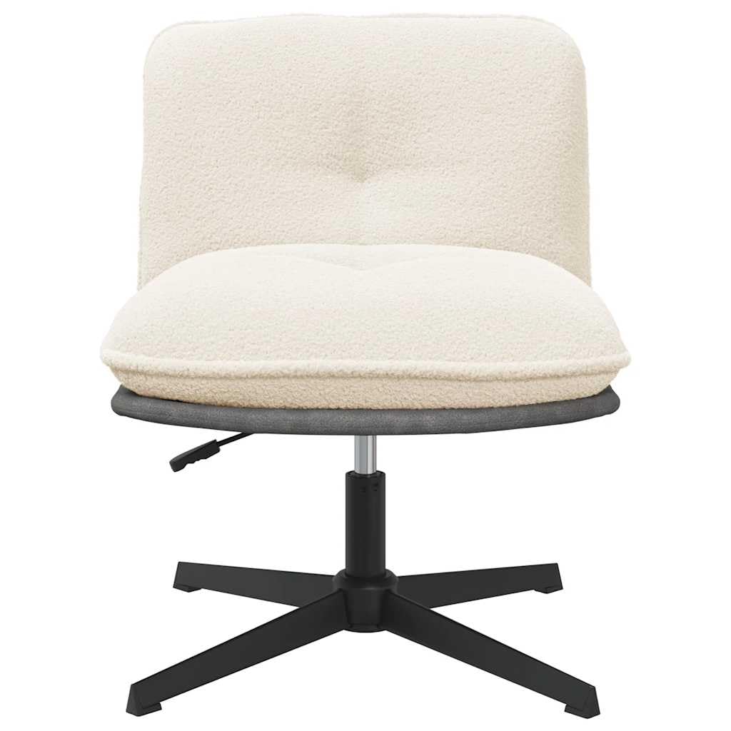 Generisch Silla giratoria de oficina color crema Tela