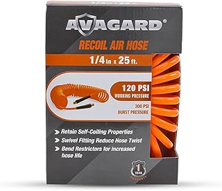 BluBird - 1/4 X 25 Economy Pu Recoil Air Hose 120 Psi (PUR1425)