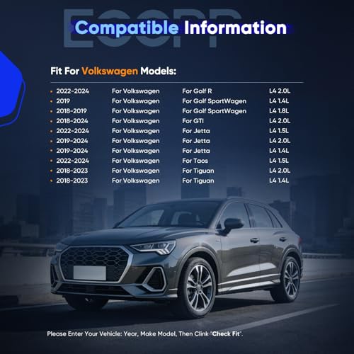 Image of ECCPP AC Compressor for Volkswagen for Golf for Jetta 1.4L 2.0L 2018-2023 | for Audi for S3 2.0L 2022-2024 AC Compressor with Clutch Rapid Cooling