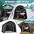 EROMMY Carport 10 x15 FT Heavy Duty, Portable Garage with All-Steel Metal Frame and Round Style Roof, Anti-Snow Car Canopy Outdoor Storage Shelter for Car, Truck, Boat