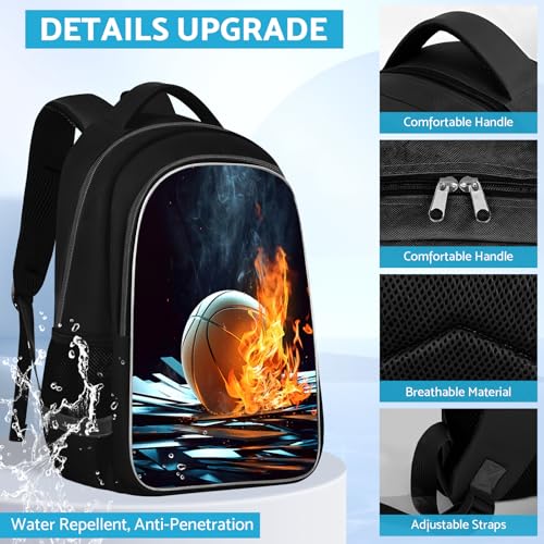 School-Backpack-For-Boys-Basketball-Boys-Backpack-For-Kids-Children-Teens-Elementary-Middle-School-Boys-Backpacks-Ages-6-1817-School-Bookbag-Travel-Back-Pack School Backpack For Boys Basketball Boys Backpack For Kids Children Teens Elementary Middle School Boys Backpacks Ages 6 1817 School Bookbag Travel Back Pack
