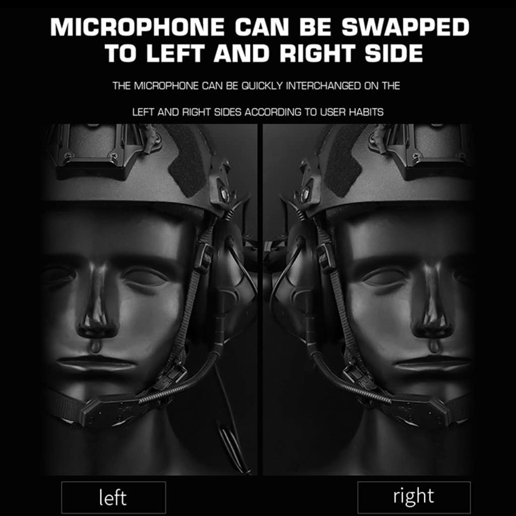 TS TAC-SKY Casco táctico Auriculares de reducción de Ruido de Recogida de protección de Tiro Caza Auriculares tácticos Plegable para Juegos de Paintball al Aire Libre