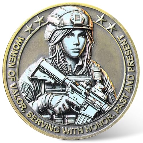 Women Veterans Challenge Coin - Honoring Courage and Service of Mothers in The Military 
