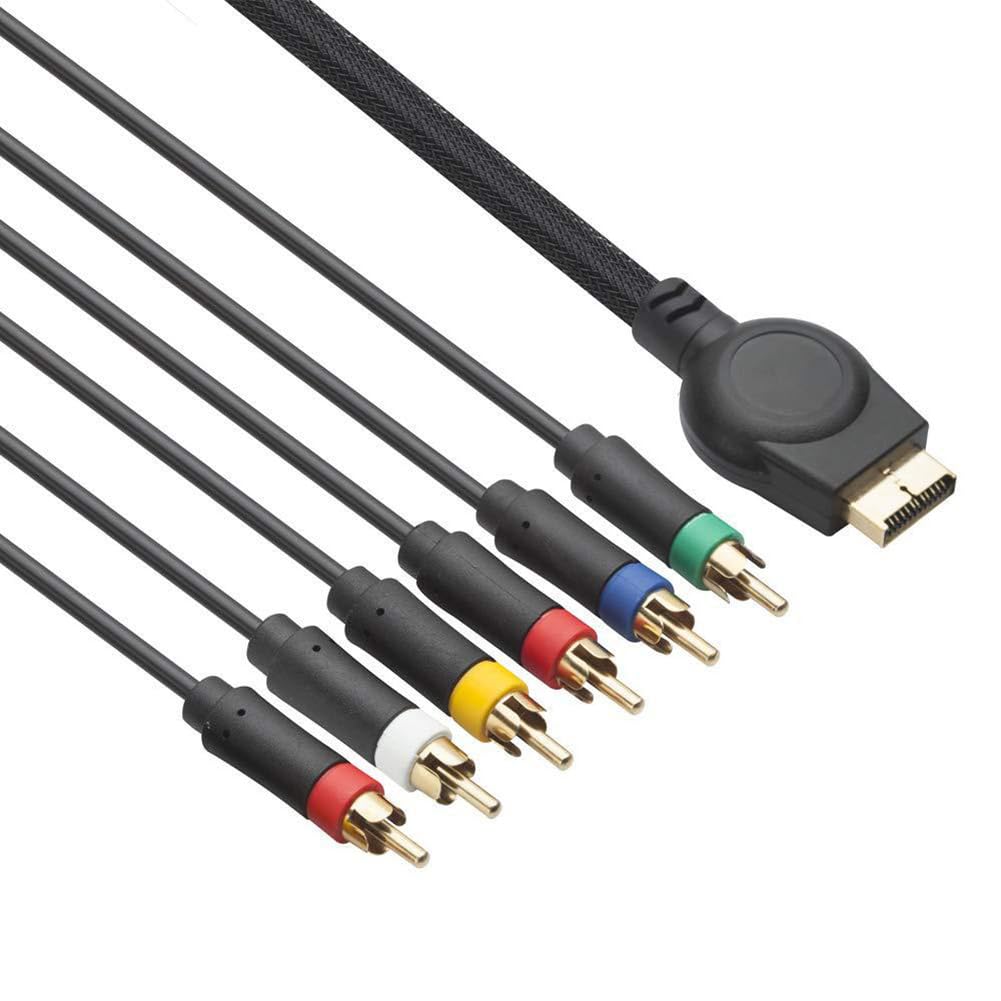 PS2 PS3 Kabel Komponentowy AV, 1,8 m Kabel Audio Wideo HD 1080P Kable do Komponentów YPbPr Wyjście YPRPB do Konsoli PS2/PS3, HDTV, Monitora