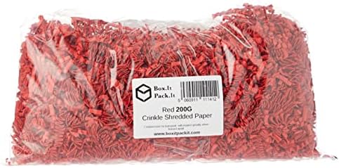Box.it.pack.it Shredded Crinkle Zigzag Kraft Paper, Black, 1kg,CC_Black_1KG