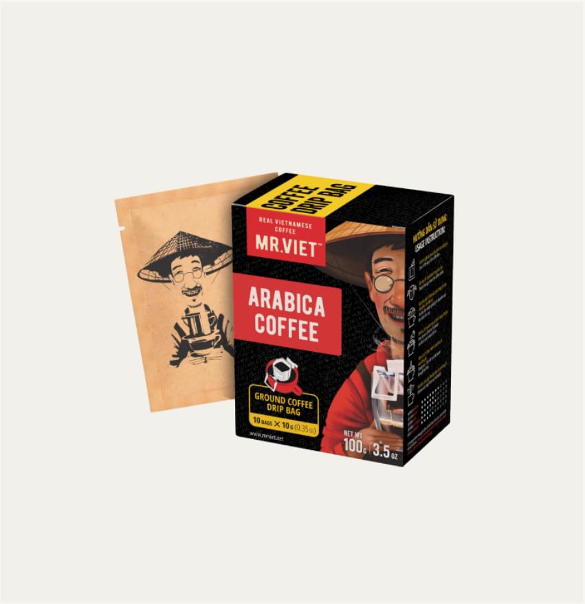 Mr. Viet Arabica Ground Coffee Drip Bag 10Bags X 10G
