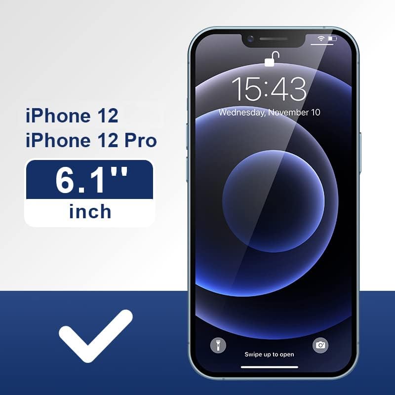 Miniatura 2 de ImpactStrong Protector de pantalla de vidrio templado antiarañazos para iPhone 12iPhone 12 Pro de 6.1 pulgadas, protector de pantalla de vidrio