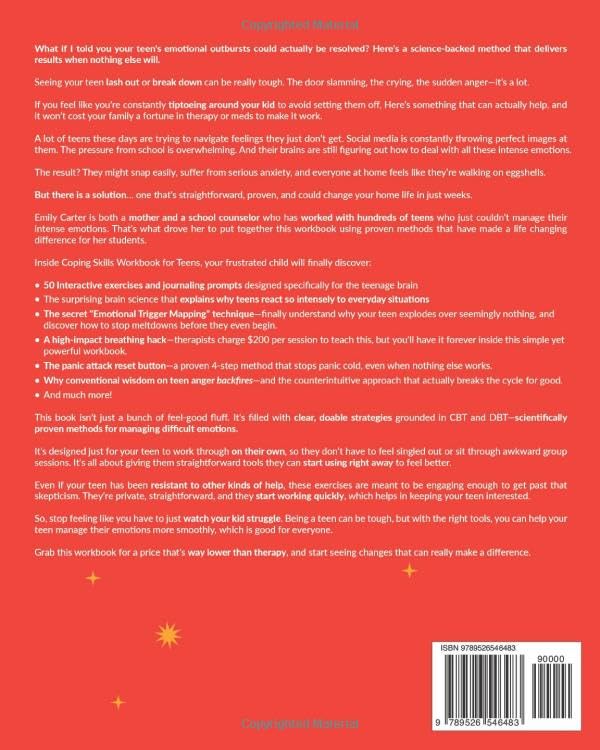 Image of Coping Skills Workbook for Teens: How to Manage Anger, Anxiety & Stress, and Use CBT and DBT Exercises for Lifelong Emotional Regulation (Life Skill Handbooks)