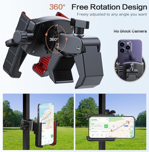 Efocakiox Golf Cart Phone Holder Mount