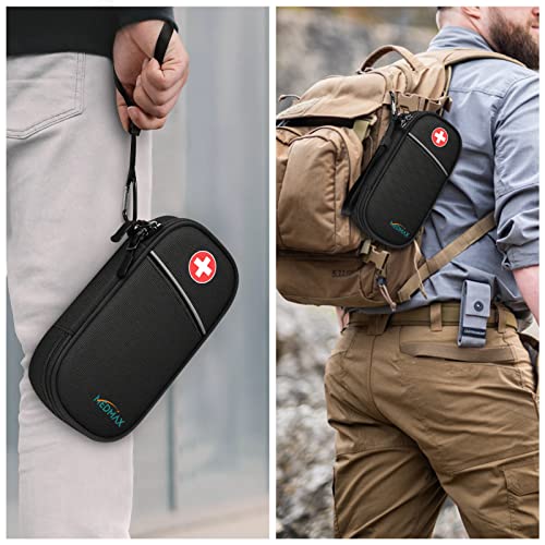 MEDMAX Insulin Cooler Travel Case with 2 Ice Pack, Water Resistant Insulated Diabetic Medication Organizer Carrying Bag with Extra Pouch for Insulin Pen and Other Diabetic Supplies (Black) by MEDMAX - Image 5