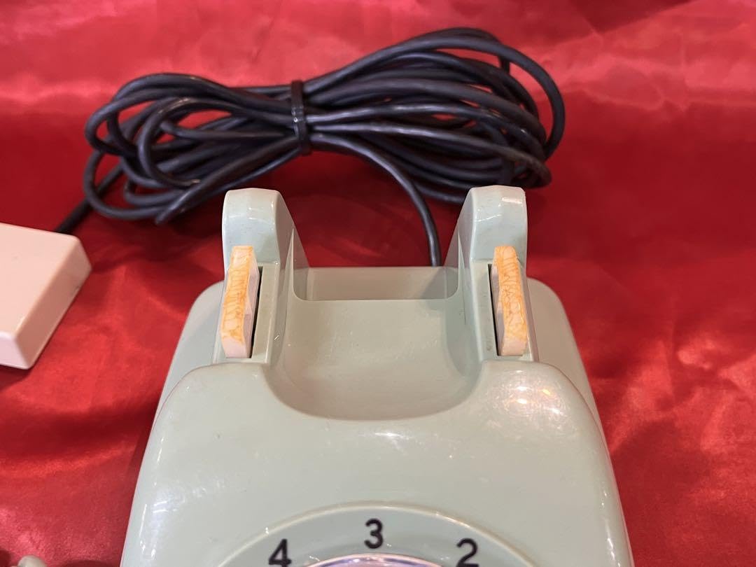 【当時物】昭和レトロ 緑 ダイヤル式 固定電話機 アンティーク 古民具 和モダン Amazon.co.jp: 当時物昭和レトロ 緑 ダイヤル式 固定電話機