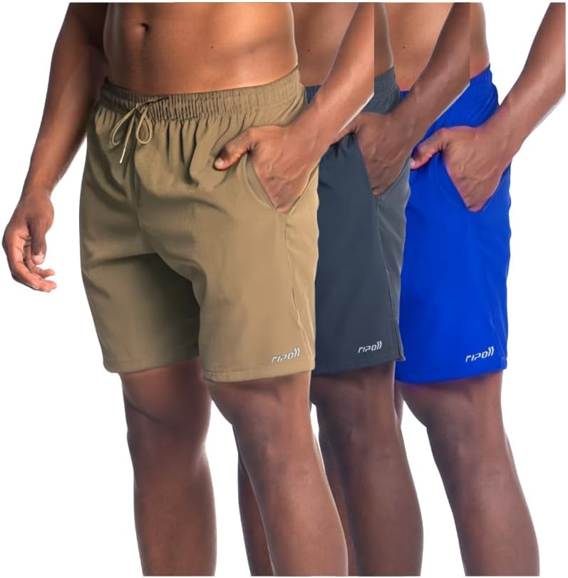 Kit 3 Bermuda Short Masculino Tactel Elastano Academia Treino Praia Qualidade Premium…