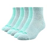 Columbia Womens Mid Cut 6 Pack Socks (Blue/Grey)