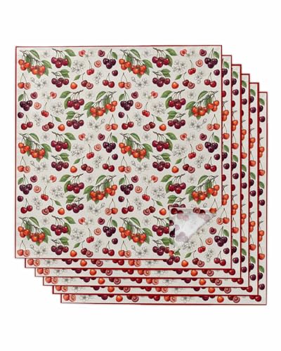 Set de 6 Servilletas de Tela Cherry 50.8x50.8 cm miniatura 1