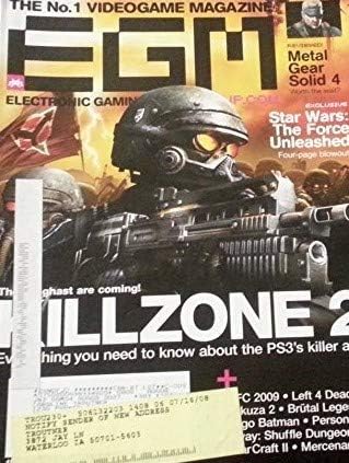 EGM ELECTRONIC GAMING MONTHLY. AUGUST 2008. SINGLE ISSUE MAGAZINE. NO. 231. (HELGHAST ARE COMING. KILLZONE 2. PS3'3 KILLER APP + UFC 2009. LEFT 4 DEAD; YAKUZA 2 AND MORE) Single Issue Magazine – August 1, 2008