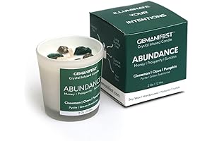 Abundance Candle with Money for Manifestation