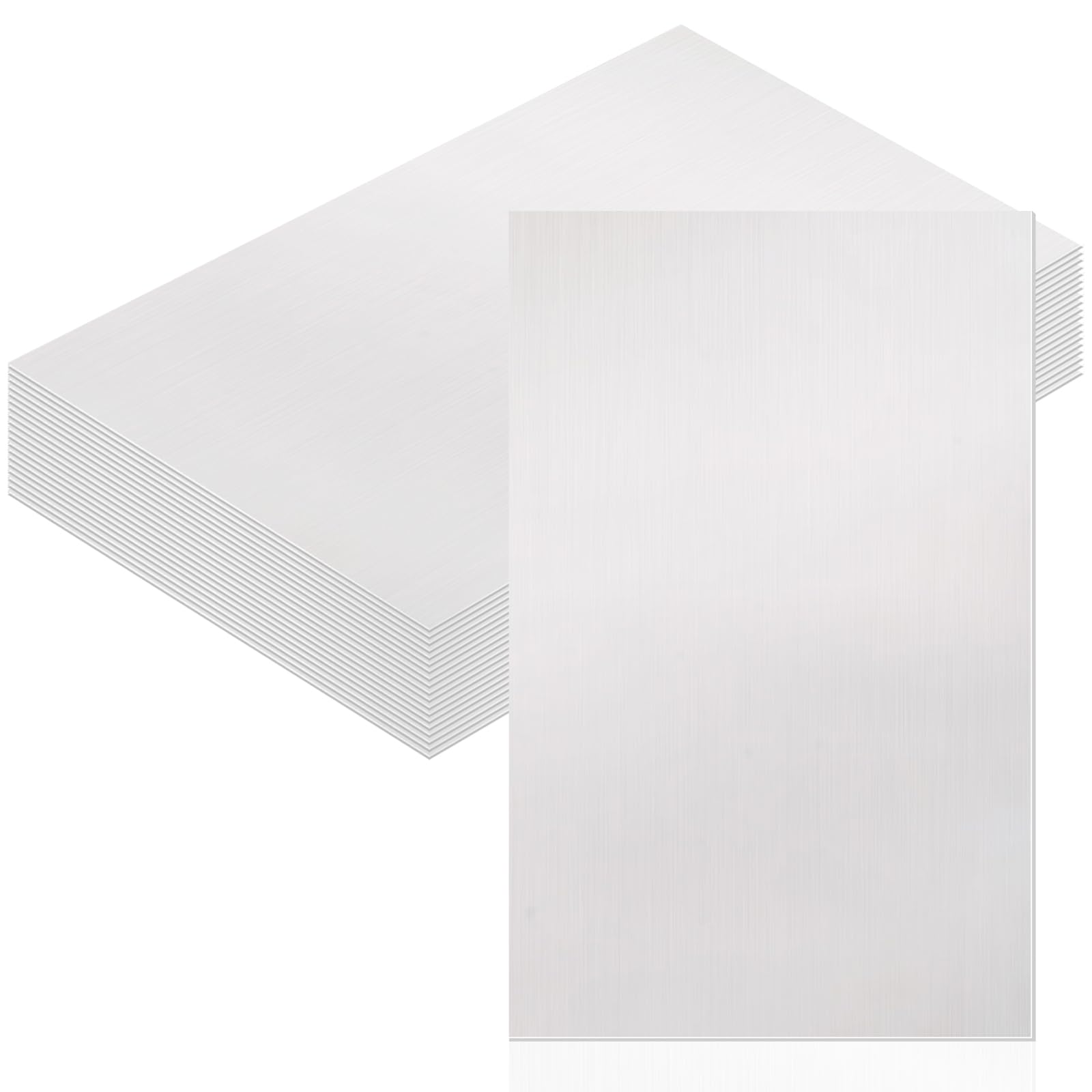 Therwen 10 Pcs Aluminum Flashing Roof Sheet 5 x 7 Inch, White