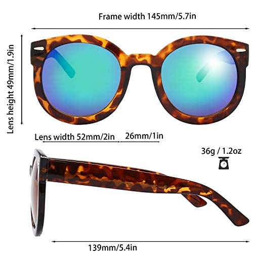 The Fresh Women's Designer Inspired Oversized Round Circle Sunglasses Retro Fashion Style2