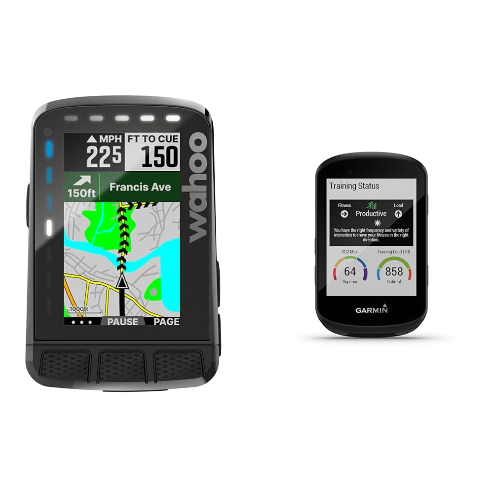 Wahoo ELEMNT ROAM V2 GPS-Fahrradcomputer, Schwarz & Garmin Edge 530 – GPS- Fahrradcomputer mit 2,6“ Farbdisplay Sport & Freizeit