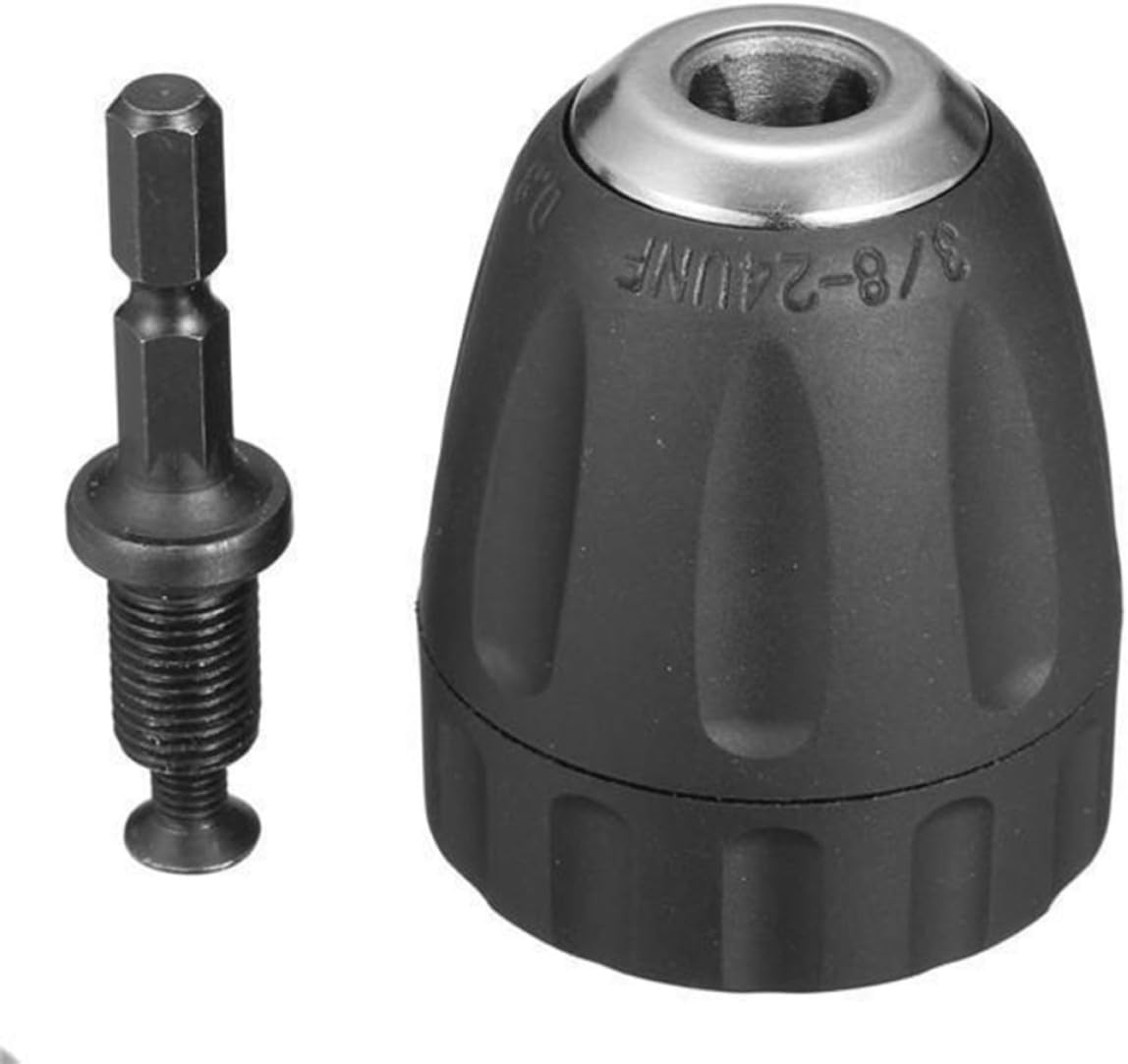 Keyless Steel Drill Chuck Adapter Converter for Impact Drivers