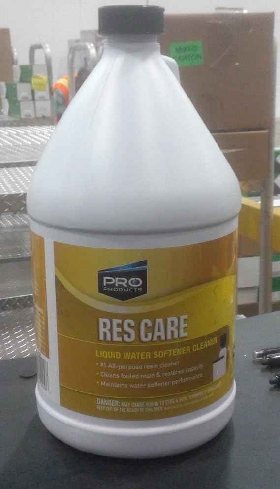 pro products rescare rk02b all-purpose water softener cleaner liquid refill 1 gallon pack of 4