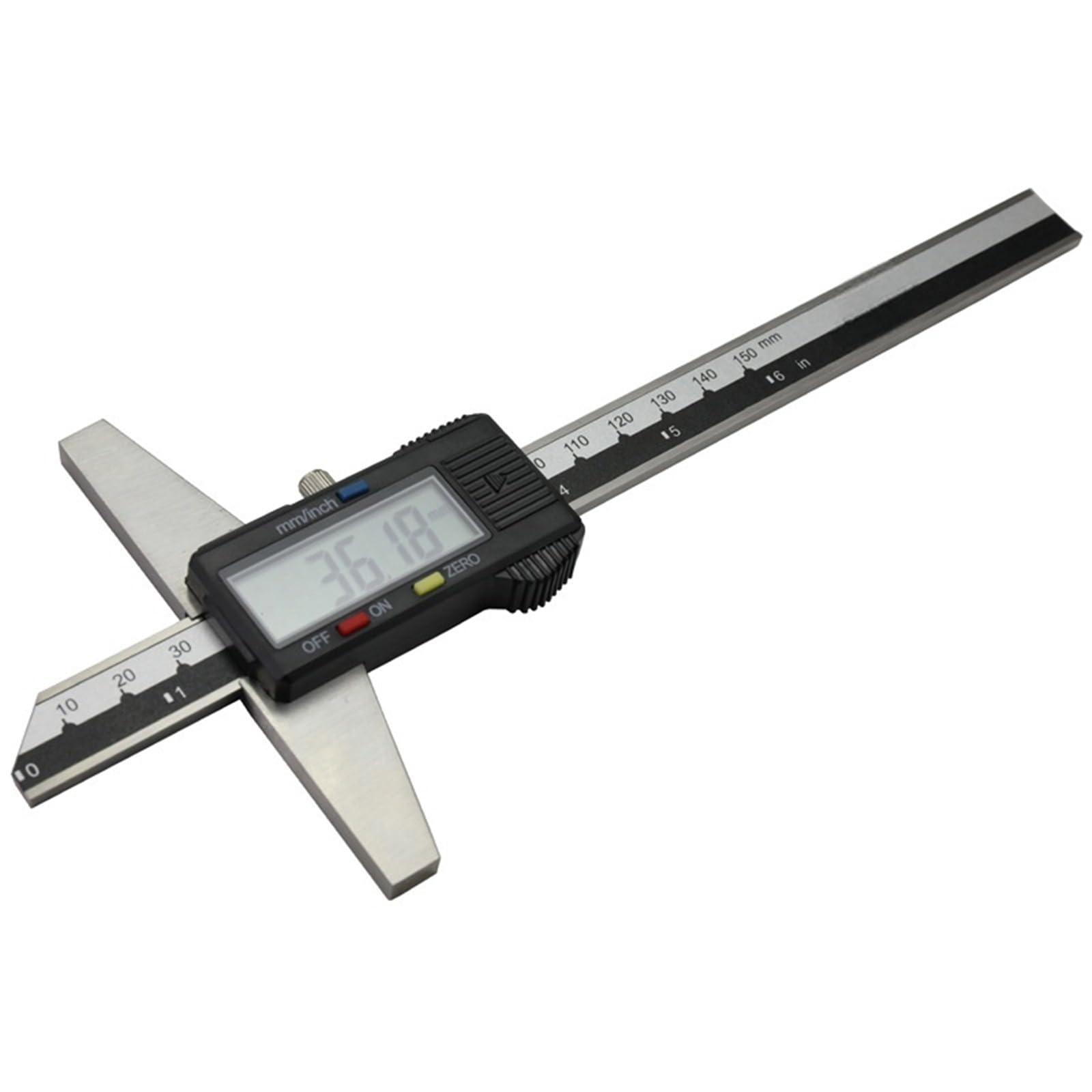 Micrometro Micrometro digitale con calibro a corsoio di profondità in acciaio inossidabile da 0-150 mm Strumenti di misura professionali