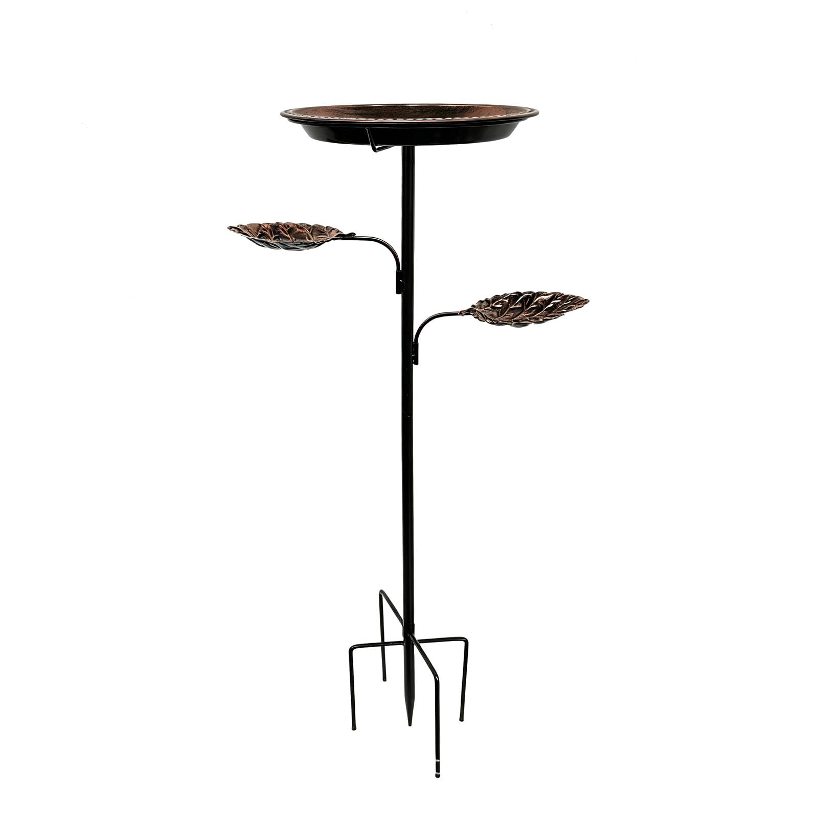 Comedero y baño para pájaros para Exteriores con Forma, Hecho de Hierro Resistente para decoración de jardín, comedero para pájaros para Exteriores de 93x30cm