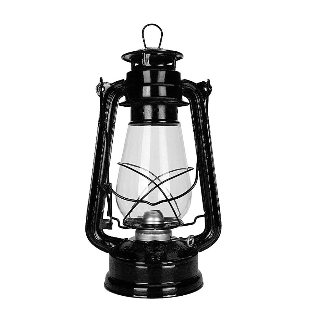 Kerosene lamp Oil Lamp,Hurricane ,Kerosene Lantern Retro(Black)