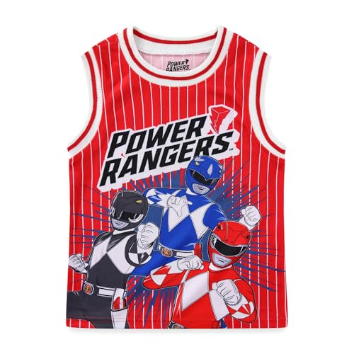 Image of Power Rangers Boys Tank Top Shirt and Active Mesh Short Set for Toddler and Big Kids