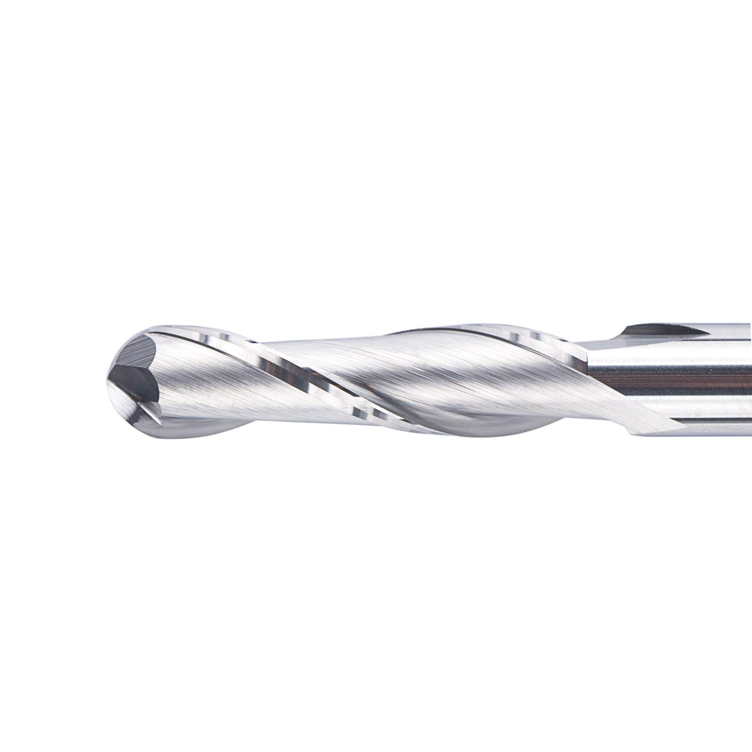 SpeTool Fresa con punta a sfera 6mm Diametro di taglio 6mm Gambo 24mm Lunghezza di taglio Doppio flauto Fresa in metallo duro integrale per incisione su intaglio per la lavorazione del legno fai da te