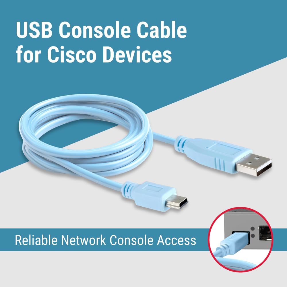 Amazon.co.jp: CablesAndKits互換シスココンソールケーブルUSB、6