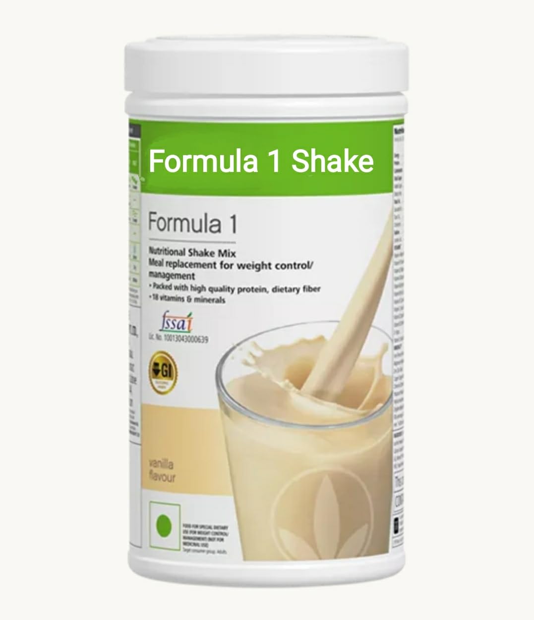 Herbalife Protein Drink Mix PDM - Vanilla (616 gm Canister)