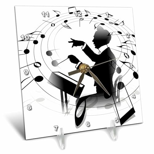 3dRose Conductor Desk Clock