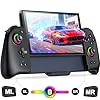 Gammeefy Switch 2 Controller - Hall Effect Joystick - One Piece Switch Joypad Replacement to Switch 2 Pro Controller's Feel, with 9 RGB Lighting, KeyLinker App, Program, Turbo (Black/Switch 2-7.9")